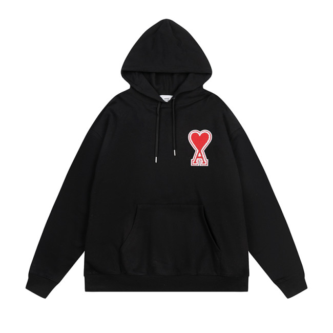 AMI  Big Logo Hoodie Black