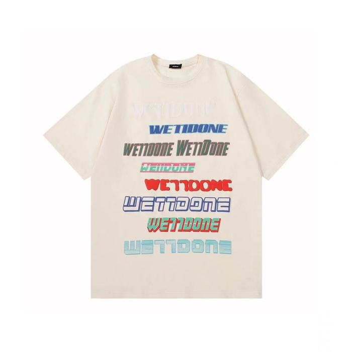 WE11DONE Colorful Barrage Print Tee Cream