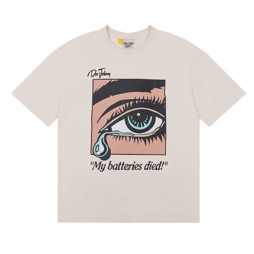 GALLERY DEPT Dead Batteries Tee In Apricot