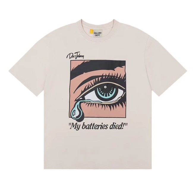 GALLERY DEPT Dead Batteries Tee In Apricot