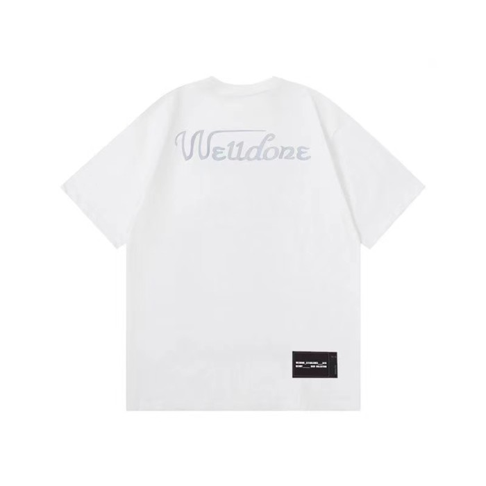WE11DONE 3M Reflection Logo Tee White