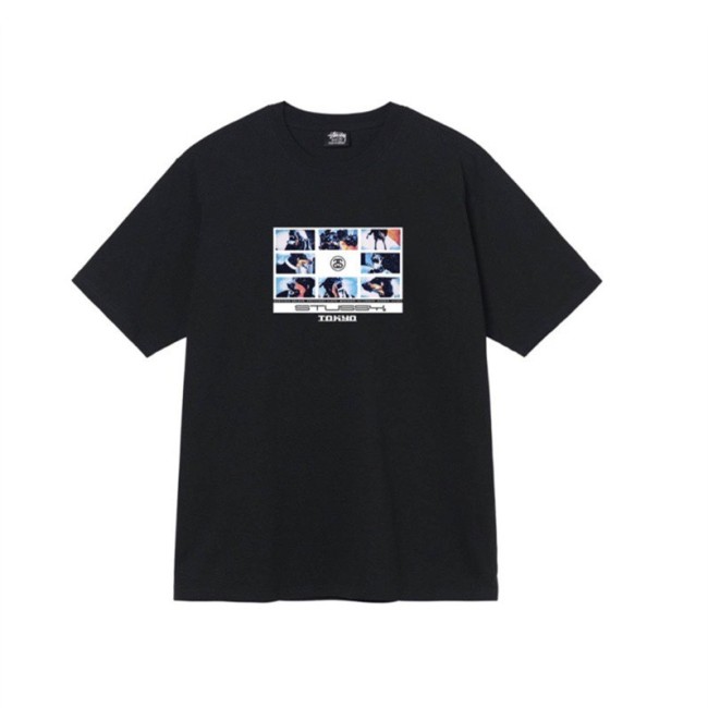 STUSSY TOKYO LOGO TEE BLACK