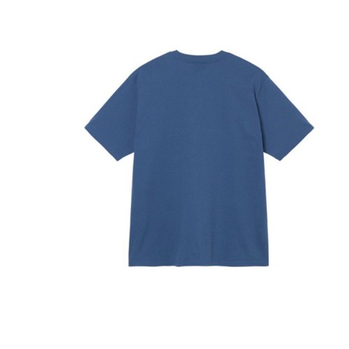 STUSSY LICENSE PLATE LOGO TEE BLUE