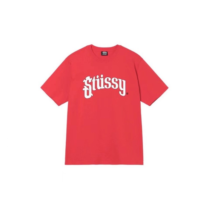 STUSSY CLASSIC LOGO TEE RED