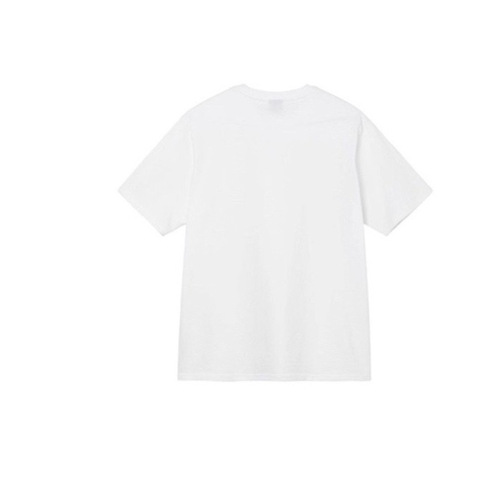 STUSSY LICENSE PLATE LOGO TEE WHITE