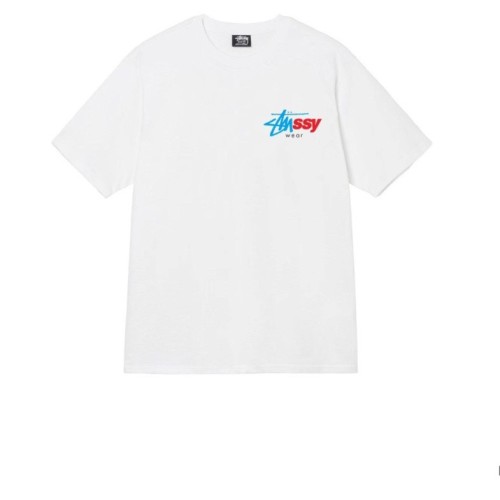 STUSSY LOGO TEE WHITE