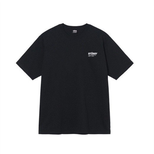 STUSSY BIG LOGO TEE BLACK