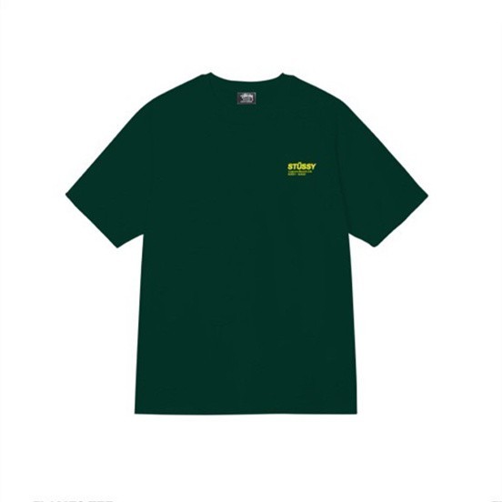 STUSSY BIG LOGO TEE GREEN