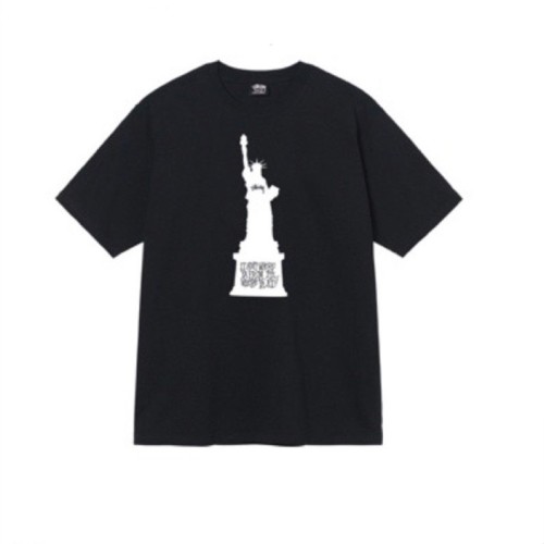 STUSSY STATUE OF LIBERTY TEE BLACK