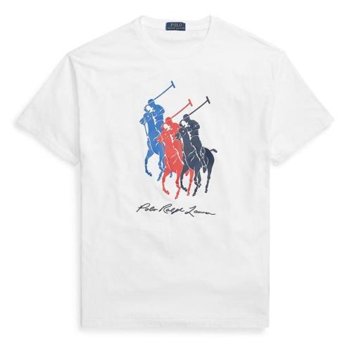 Ralph Lauren Multi Logo Tee White