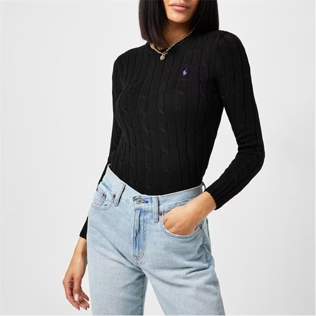 Ralph Lauren Julianna Crewneck Sweater Black