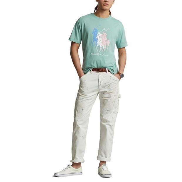 Ralph Lauren Multi Logo Tee Essex Green