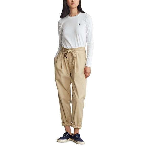 Ralph Lauren Chest Long Sleeve Tee White