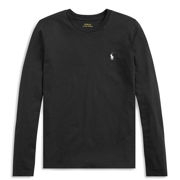 Ralph Lauren Chest Long Sleeve Tee Black