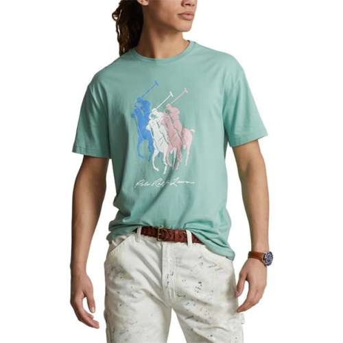 Ralph Lauren Multi Logo Tee Essex Green