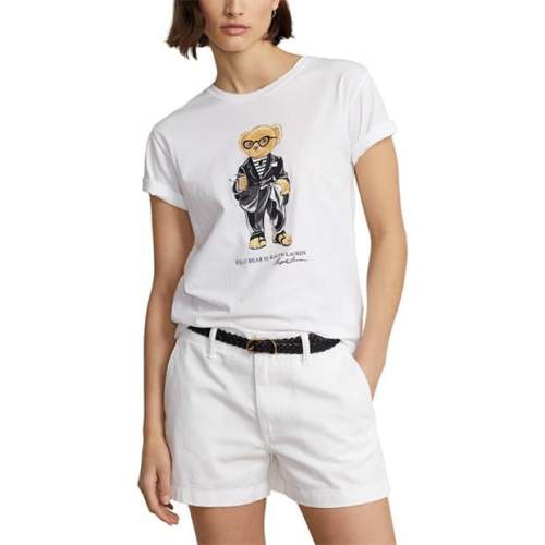 Ralph Lauren Bear Jersey Tee White