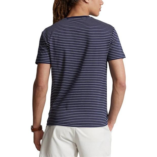 Ralph Lauren Striped PP Tee Navy/White