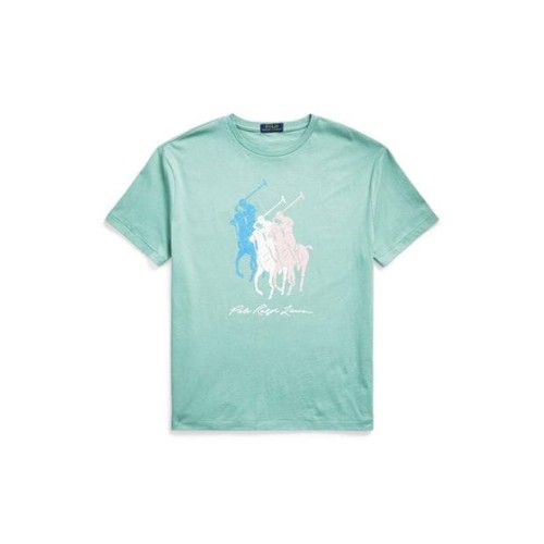 Ralph Lauren Multi Logo Tee Essex Green