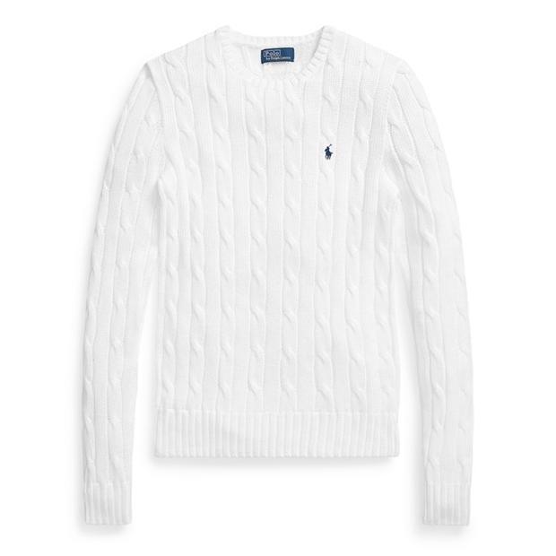 Ralph Lauren Julianna Crewneck Sweater White