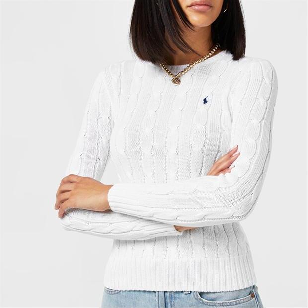 Ralph Lauren Julianna Crewneck Sweater White