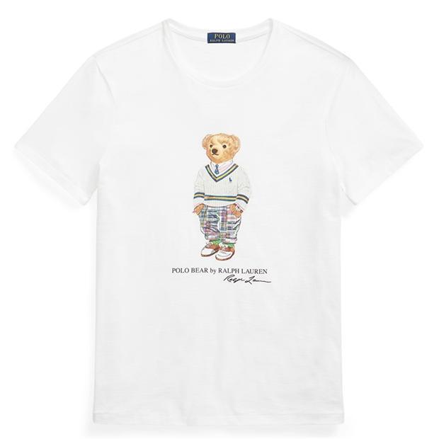 Ralph Lauren Bear Print Tee White Bear