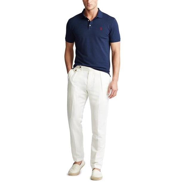 Ralph Lauren Slim Fit Stretch Mesh Polo French Navy