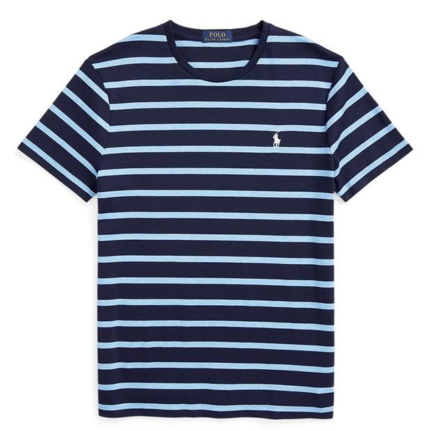 Ralph Lauren Thin Stripe Tee Navy/Royal