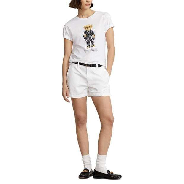 Ralph Lauren Bear Jersey Tee White