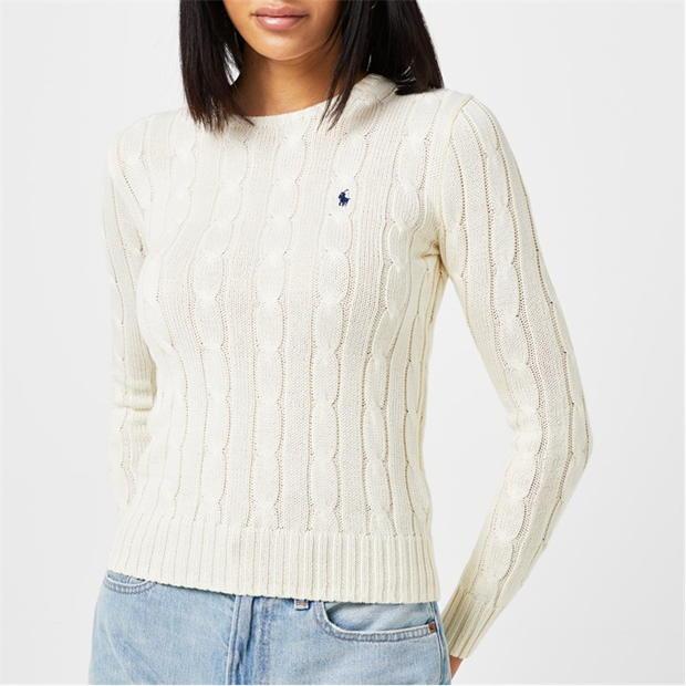 Ralph Lauren Julianna Crewneck Sweater Cream