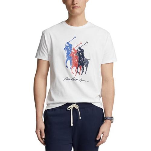 Ralph Lauren Multi Logo Tee White