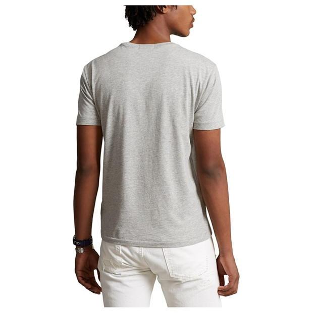 Ralph Lauren Bear Print Tee Andover Hthr