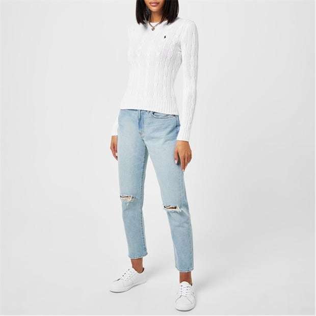 Ralph Lauren Julianna Crewneck Sweater White