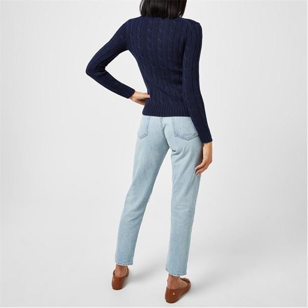 Ralph Lauren Julianna Crewneck Sweater Hunter Navy