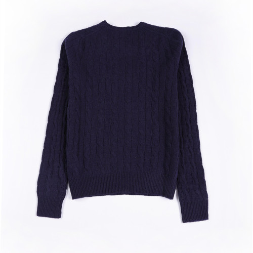 Ralph Lauren twist-knit V-neck sweater