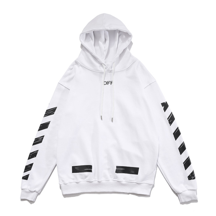 Off-White doodle arrow hooded sweater white