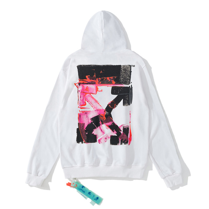 Off-White  863 arrow logo hooded sweater white