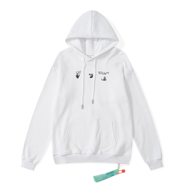 Off-White dissolve arrow hooded sweater white