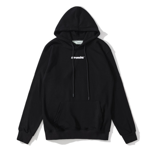 Off-White marker pen hooded sweater black/blue