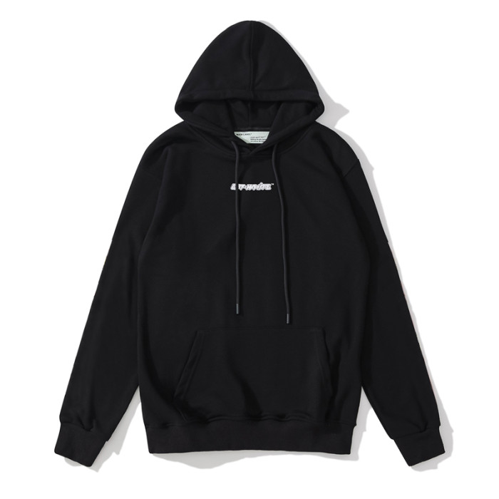 Off-White marker pen hooded sweater black/blue