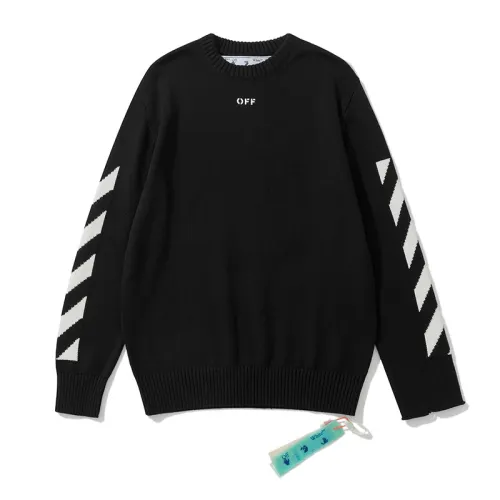 Off-White square arrow autumn and winter sweater black