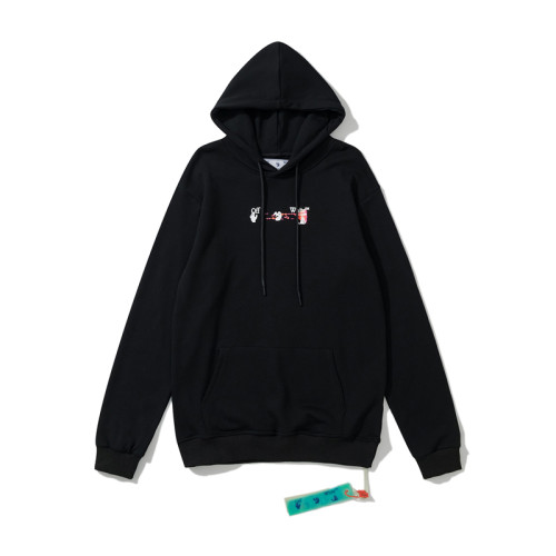 Off-White  arrow logo hooded sweater black
