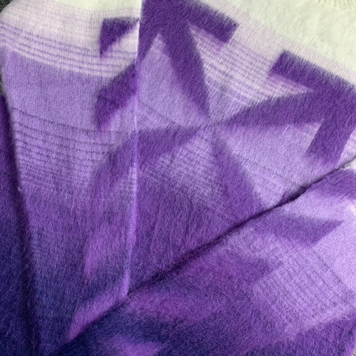 Off-White gradient arrow mohair hoodie