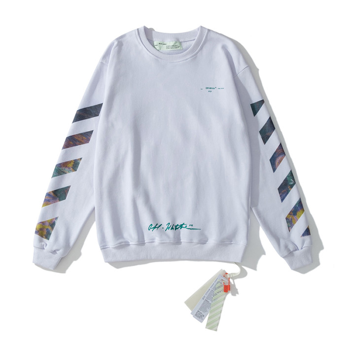 Off-White 739 arrow doodle hoodie white