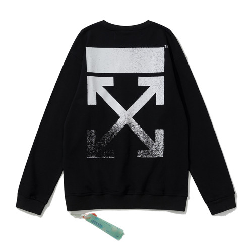 Off-White splash ink arrow print hoodie black