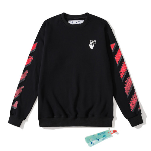 Off-White arrow doodle hoodie red/black