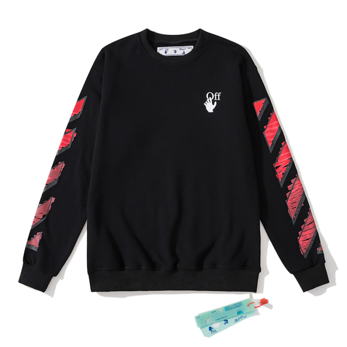 Off-White arrow doodle hoodie red/black