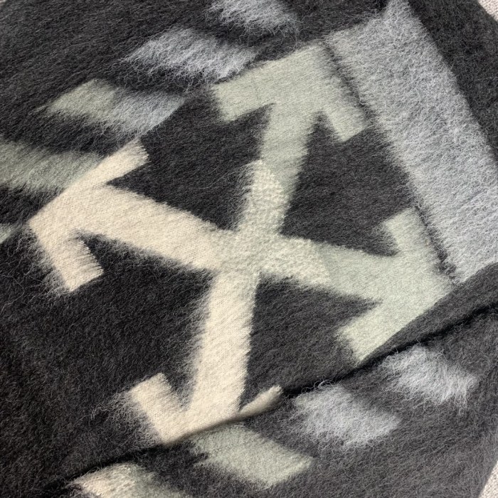 Off-White gradient arrow mohair hoodie