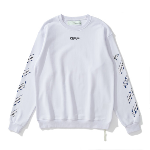 Off-White 829 arrow print hoodie white