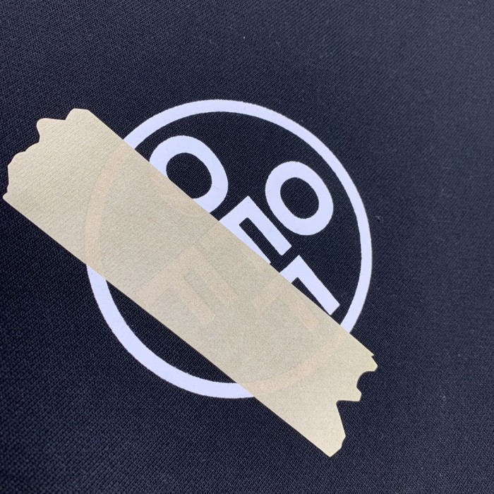 Off-White tape arrow print hoodie black