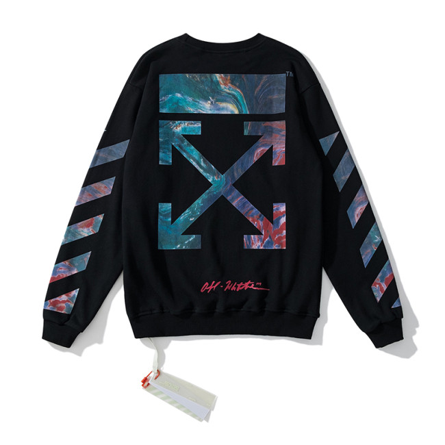 Off-White 739 arrow doodle hoodie black